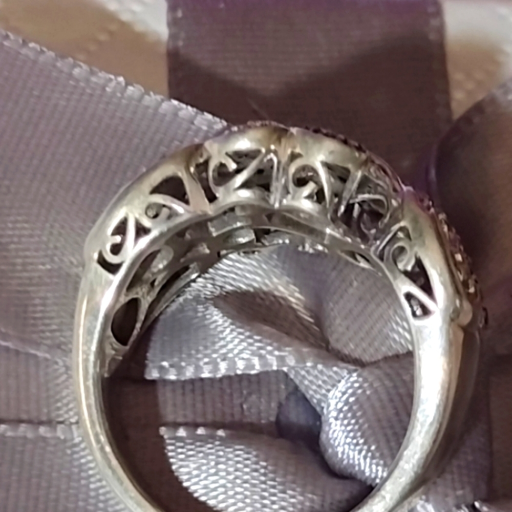 DIAMONDS--Black and White Diamonds set in .925 - Picture 9 of 10